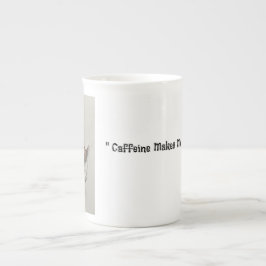 Koffein macht mich hyper porzellantasse