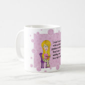 Koffein-Mädchen Kaffeetasse (Vorderseite Links)