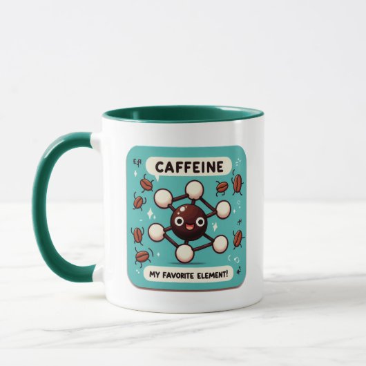 Koffein: Mein Lieblingselement! Tasse (Links)