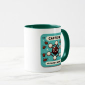 Koffein: Mein Lieblingselement! Tasse (VorderseiteRechts)