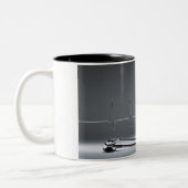 Koffein mit Herzschlag: Stethoscope-Tasse Zweifarbige Tasse (Links)