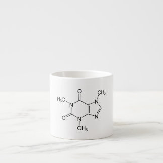 Koffein-Molekül-Chemie-Kaffee-Atome Espressotasse