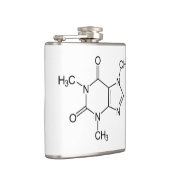 Koffein-Molekül-Chemie-Kaffee-Atome Flachmann (Rechts)