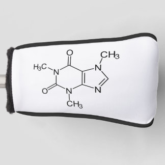 Koffein-Molekül-Chemie-Kaffee-Atome Golf Headcover