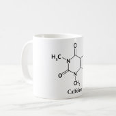 Koffein-Molekül-Chemie-Kaffee-Liebhaber Kaffeetasse (Vorderseite Links)