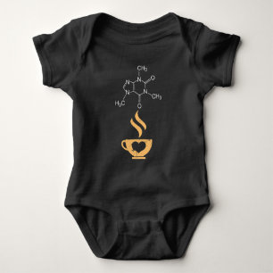Koffein-Molekül-Geschenk Kaffeeliebhaber Science N Baby Strampler