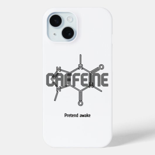 Koffein-Molekül-iPhone-Hülle Case-Mate iPhone Hülle (Rückseite)