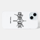 Koffein-Molekül-iPhone-Hülle Case-Mate iPhone Hülle (Rückseite (Horizontal))
