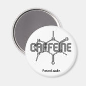 Koffein-Molekül-Magnet Magnet (Vorderseite/Rückseite)