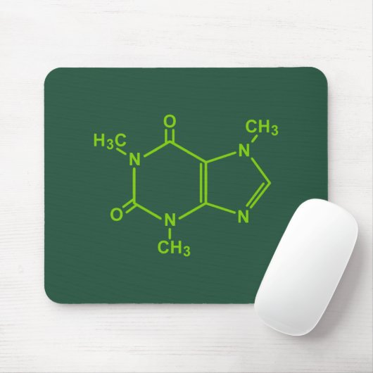 Koffein-Molekül Mousepad (Mit Mouse)