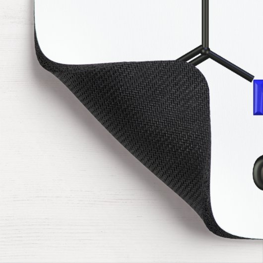 Koffein-Molekül Mousepad (Ecke)