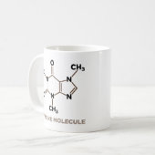Koffein-Molekül-Tasse Kaffeetasse (Vorderseite Links)