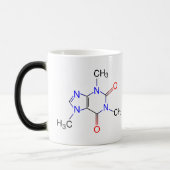 Koffein-Molekül-Tasse Verwandlungstasse (Links)