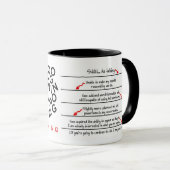 Koffein planiert die linkshändige tasse (VorderseiteRechts)