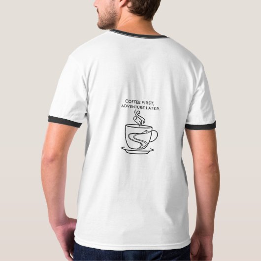 Koffein & Quest: Der perfekte Balance-T - Shirt (Rückseite)
