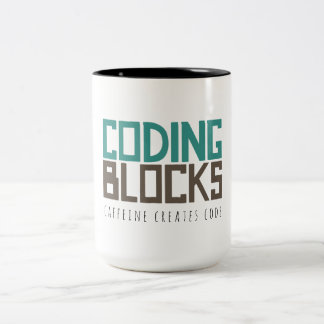 Koffein schafft Code Zweifarbige Tasse