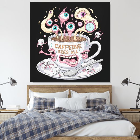 Koffein sieht die ganze Leinwand (Insitu (Schlafzimmer))
