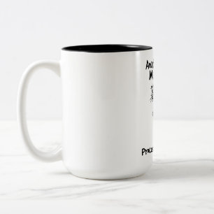 Koffein-Treibstoff Zwei-Ton-Kaffeetasse Quirkiger Zweifarbige Tasse