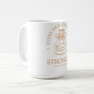 Koffein treibt jeden Herzschlag an Kaffeetasse
