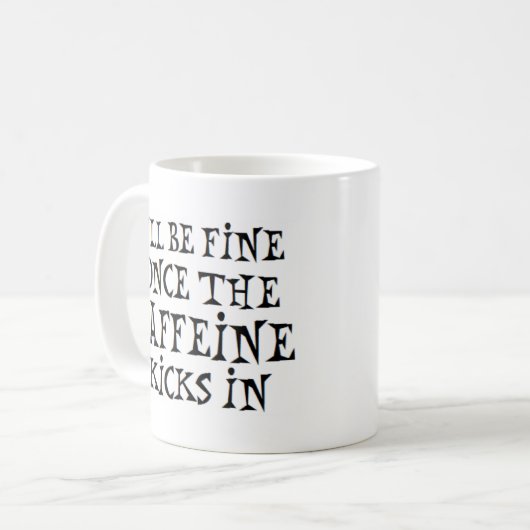 Koffein tritt ein kaffeetasse (Vorderseite Links)