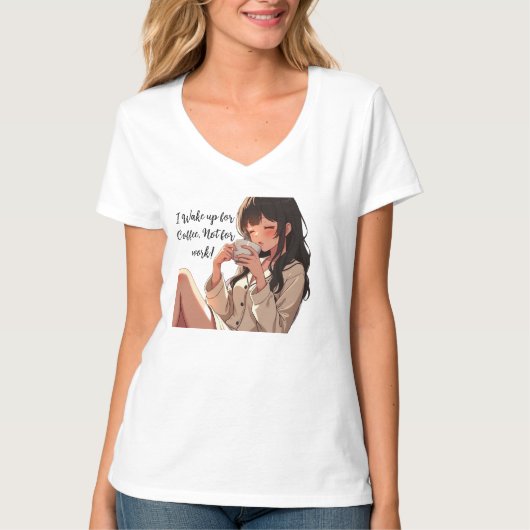 Koffein über Karriere: Das Mantra-T-Shirt des Morg T-Shirt (Vorderseite)