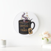 Koffein und Chaos Große Wanduhr (Zuhause)