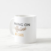 Koffein und Chaos Kaffeetasse (Vorderseite Links)