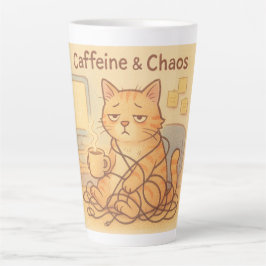 Koffein und Chaos Kaffeetasse Milchtasse