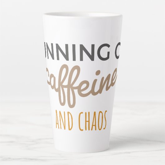 Koffein und Chaos Milchtasse (Vorderseite)