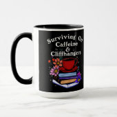Koffein und Cliffhanger Farbige Tasse (Links)