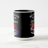Koffein und Cliffhanger Farbige Tasse (Zentrum)