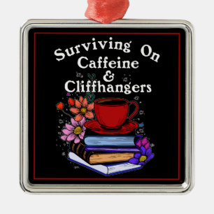 Koffein und Cliffhangers Bunt Ornament Aus Metall