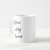 Koffein und große Träume Kaffeetasse (Vorderseite Links)
