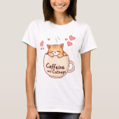Koffein und Katnaps T-Shirt (Vorderseite)