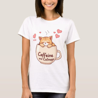 Koffein und Katnaps T-Shirt