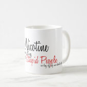 Koffein und Nikotin Kaffeetasse (VorderseiteRechts)