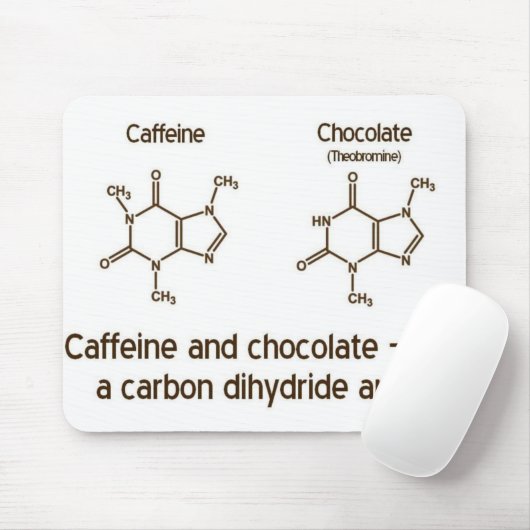 Koffein- und Schokoladenmousepad Mousepad (Mit Mouse)