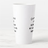 Koffein und Schreie weißes Halloween Milchtasse (Vorderseite)