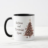 Koffein und Weihnachts-Chaos Weihnachten Tasse (Links)