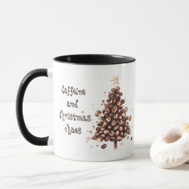 Koffein und Weihnachts-Chaos Weihnachten Tasse