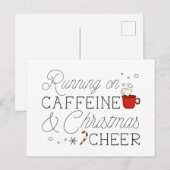 Koffein und Weihnachtscreme Postkarte (Vorne/Hinten)