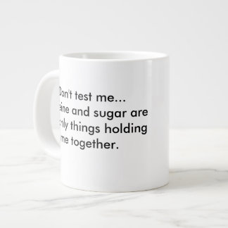 Koffein und Zucker Jumbo-Tasse