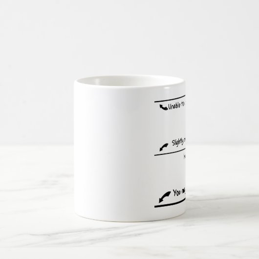 Koffein-waagerecht ausgerichtete Maße Kaffeetasse (Mittel)