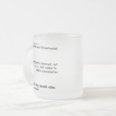 Koffein-waagerecht ausgerichtete Maße Mattglastasse (Vorderseite Links)