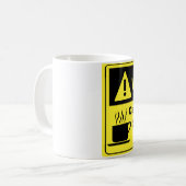 Koffein-warnende Aufsichtskraft Kaffeetasse (Vorderseite Links)