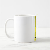 Koffein-warnende Aufsichtskraft Kaffeetasse (Links)