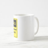Koffein-warnender Apotheker Kaffeetasse (VorderseiteRechts)