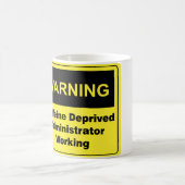 Koffein-warnender Verwalter Kaffeetasse (Mittel)