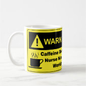 Koffein-Warnungs-Krankenschwester-Manager Kaffeetasse (Links)
