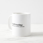 Koffein zuerst - Kaffeetasse (Vorderseite Links)